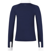 Wedstrijdshirt Classic Glitter Zipper Long Sleeve Marineblauw Wedstrijdshirt Classic Glitter Zipper Long Sleeve Marineblauw