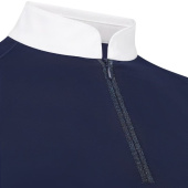 Wedstrijdshirt Classic Glitter Zipper Long Sleeve Marineblauw Wedstrijdshirt Classic Glitter Zipper Long Sleeve Marineblauw