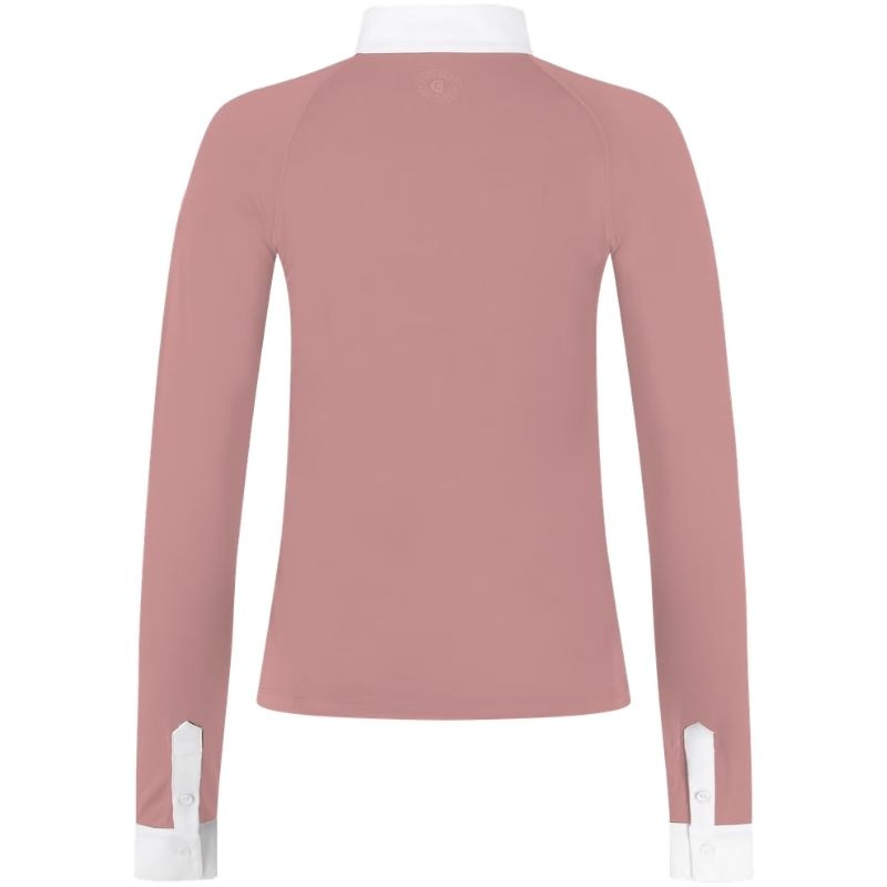 Wedstrijdshirt Classic Glitter Zipper Long Sleeve Oudroze