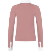 Wedstrijdshirt Classic Glitter Zipper Long Sleeve Oudroze Wedstrijdshirt Classic Glitter Zipper Long Sleeve Oudroze