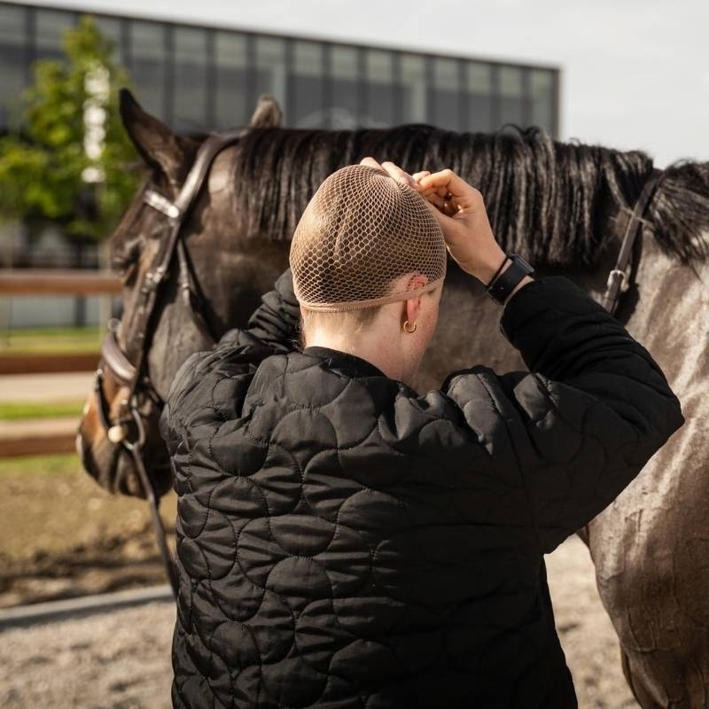 Haarnet Riding Wear 2-pack Lichtbruin