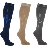 Rijsokken Flex 3-pack Marineblauw/Beige/Grijs Rijsokken Flex 3-pack Marineblauw/Beige/Grijs