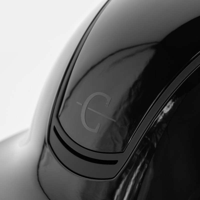 Paardrijcap Eclipse Polo Glossy Zwart