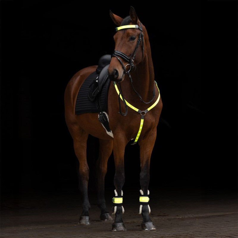 Stirnband High-Visibility LED Geel