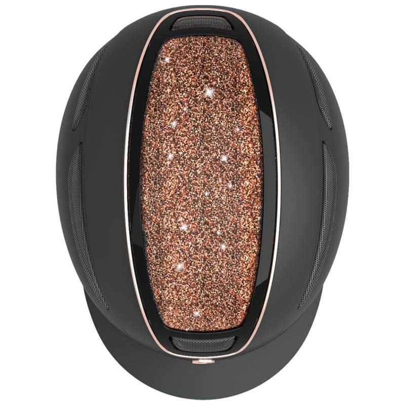 Paardrijcap Elite Rose Gold Zwart