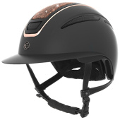 Paardrijcap Elite Polo Rose Gold Zwart Paardrijcap Elite Polo Rose Gold Zwart