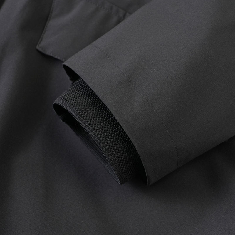 Regenjas 2-Way Zip Zwart