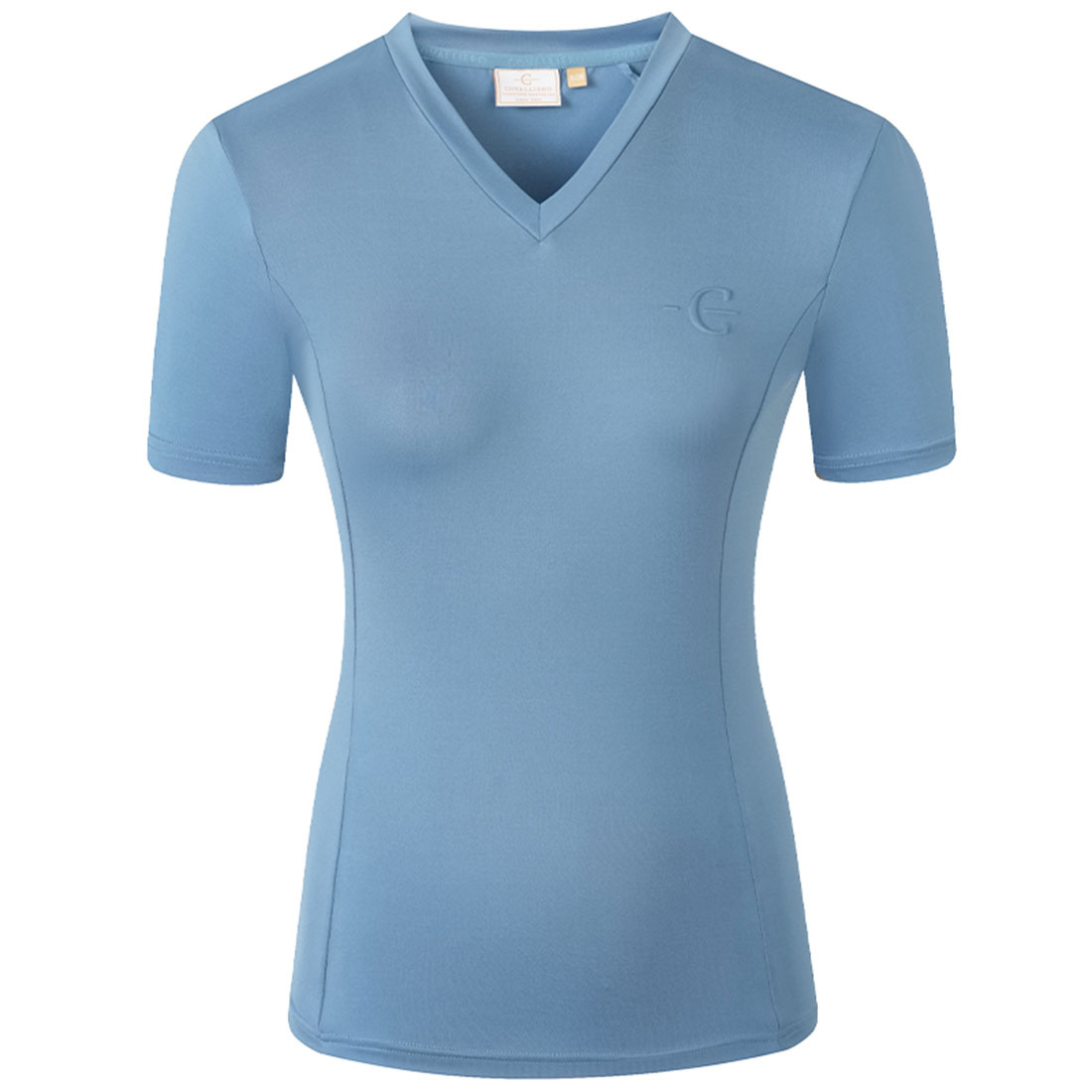 T-shirt V-Neck Blauw