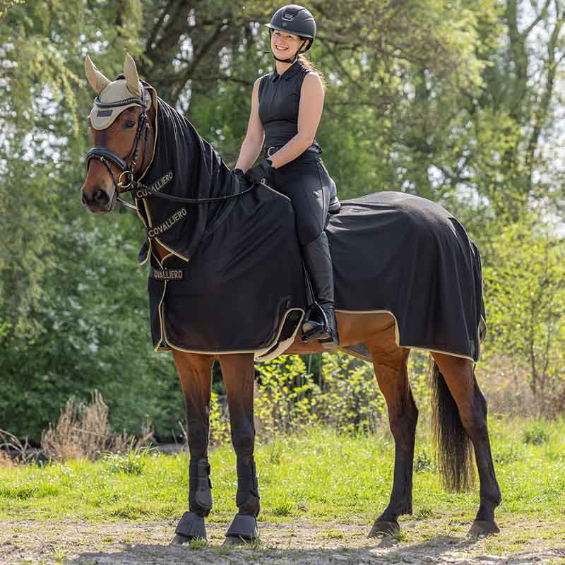 Uitrijvliegendeken Anatomical Zwart