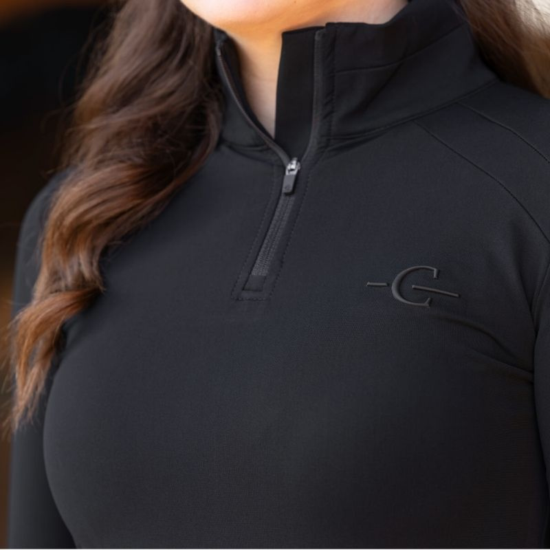 Rijshirt Active Long Sleeve Zwart