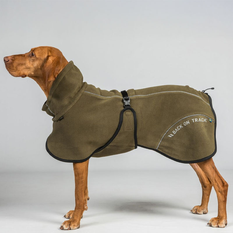 Honden Fleecejas Bay High Tail Olijfgroen