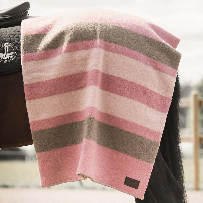 Wollen deken Rosewood Roze