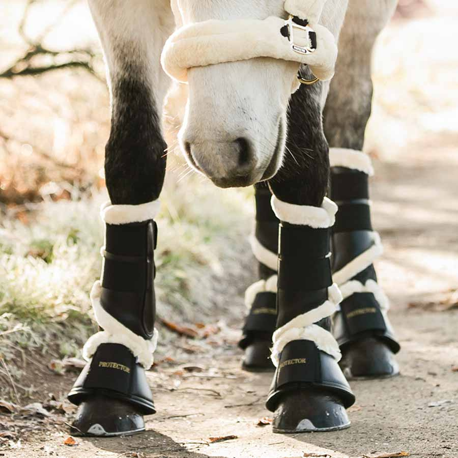 Springschoenen met Bont Zwart