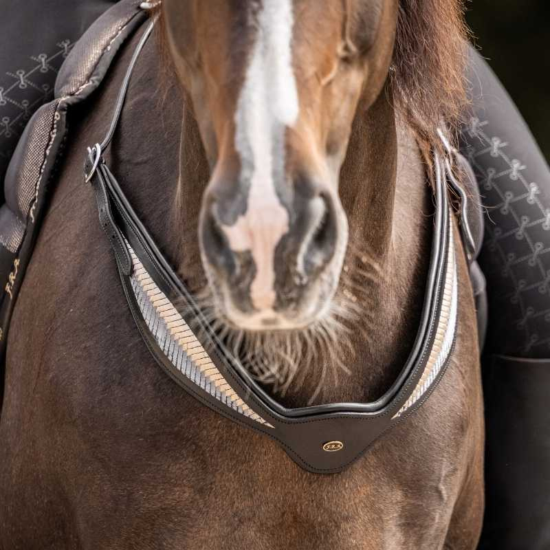 Halsring Leer Whisper NH Zwart