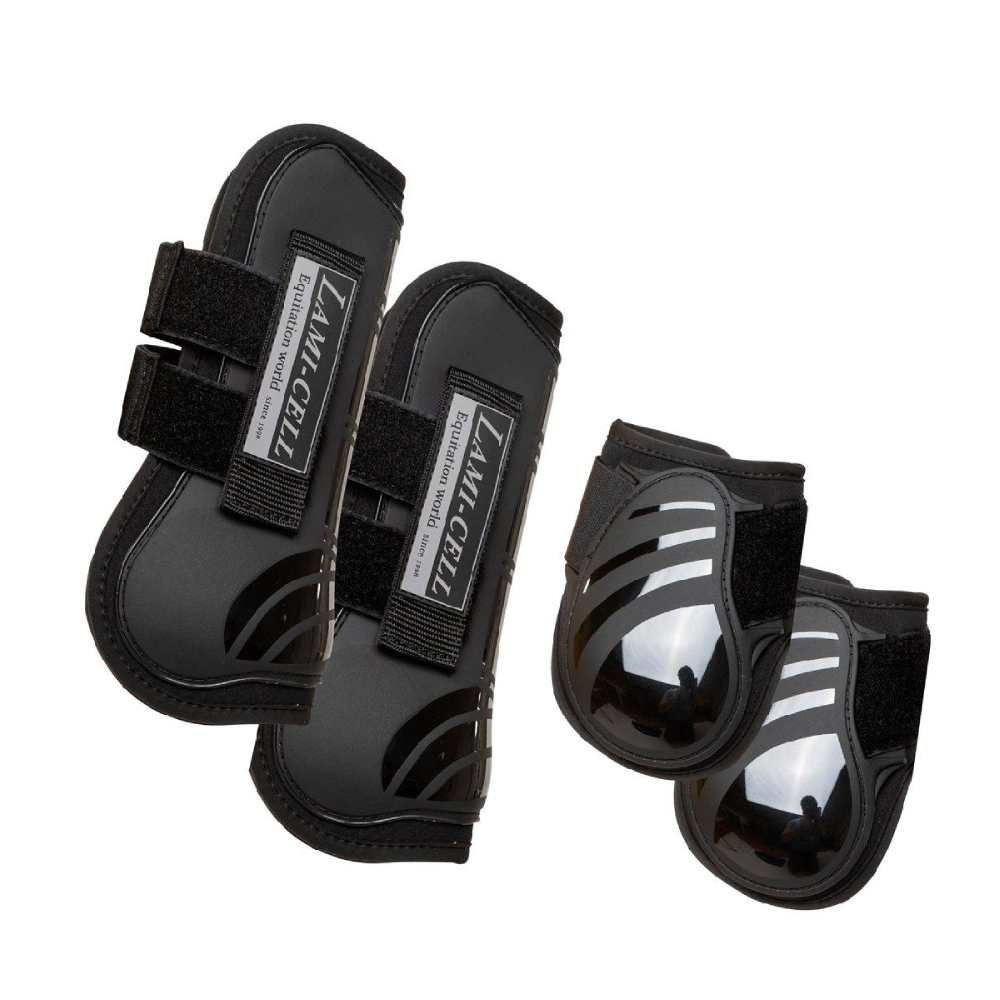 Peesbeschermers Voor/Achter 4-Pack Zwart
