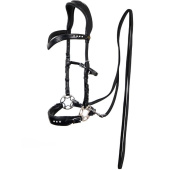 Hackamore Hoofdstel Glory Zwart Hackamore Hoofdstel Glory Zwart