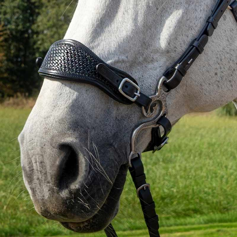 Hackamore Hoofdstel Fiore Zwart