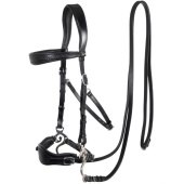 Hackamore Hoofdstel Fiore Zwart Hackamore Hoofdstel Fiore Zwart