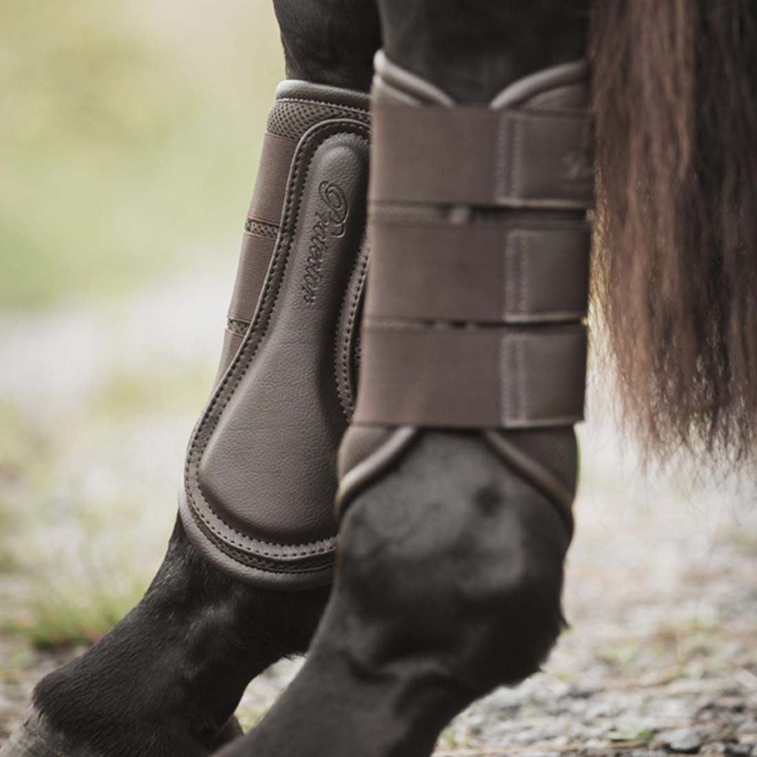 Beenbeschermers 3D-Mesh Bruin