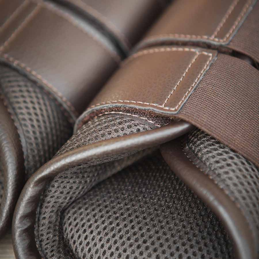 Beenbeschermers 3D-Mesh Bruin