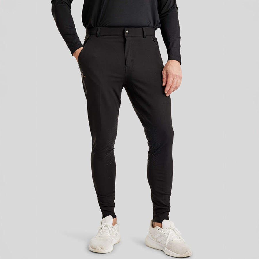 Rijbroek Heren MoBen Knee Grip Zwart