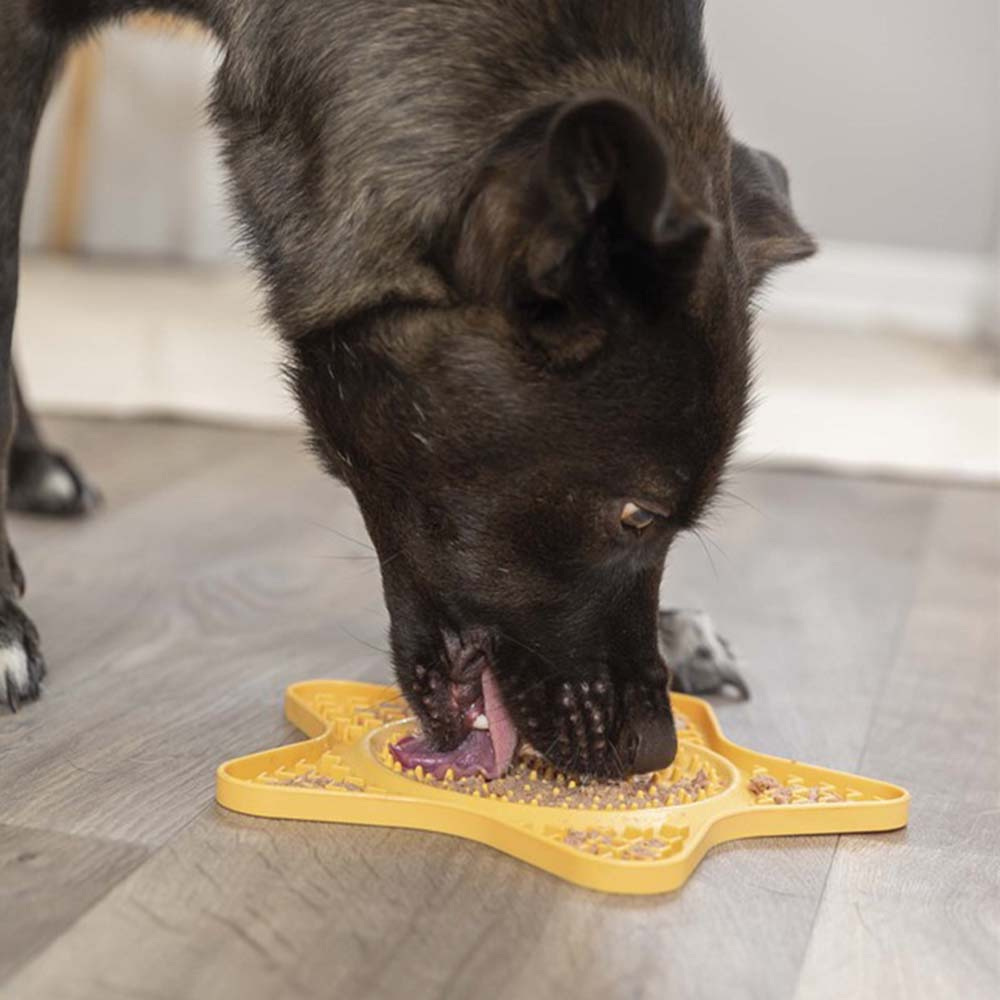 Lick'n'Snack Liktmat Ster Geel