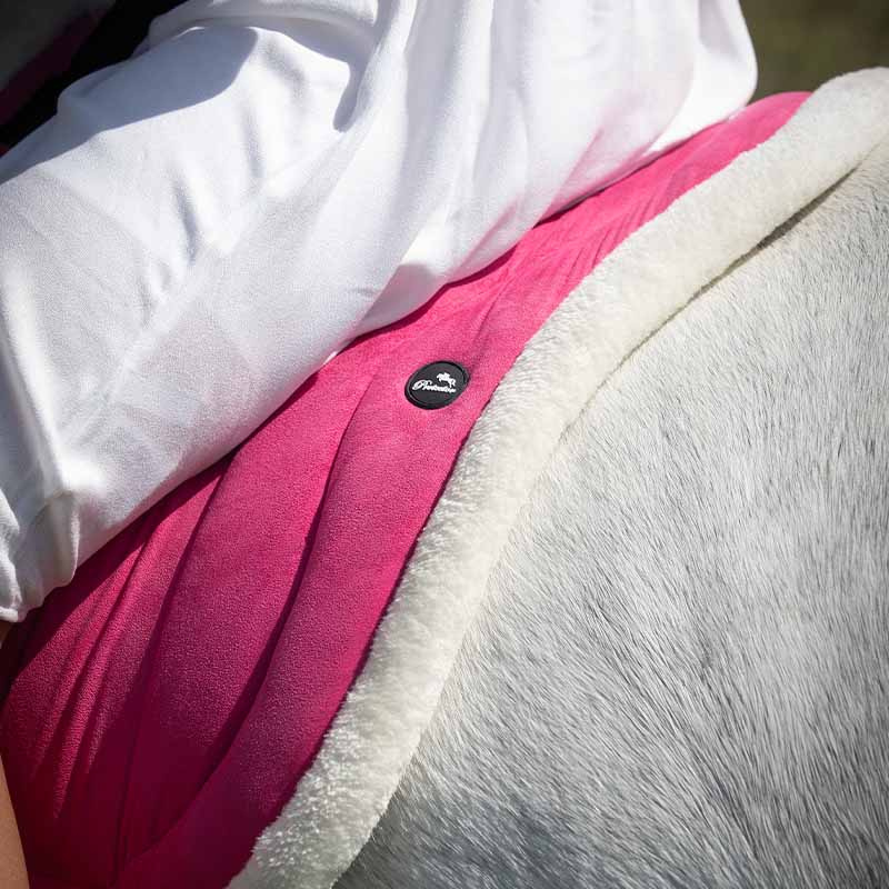 Barebackpad Fauxfur Knee Block Roze