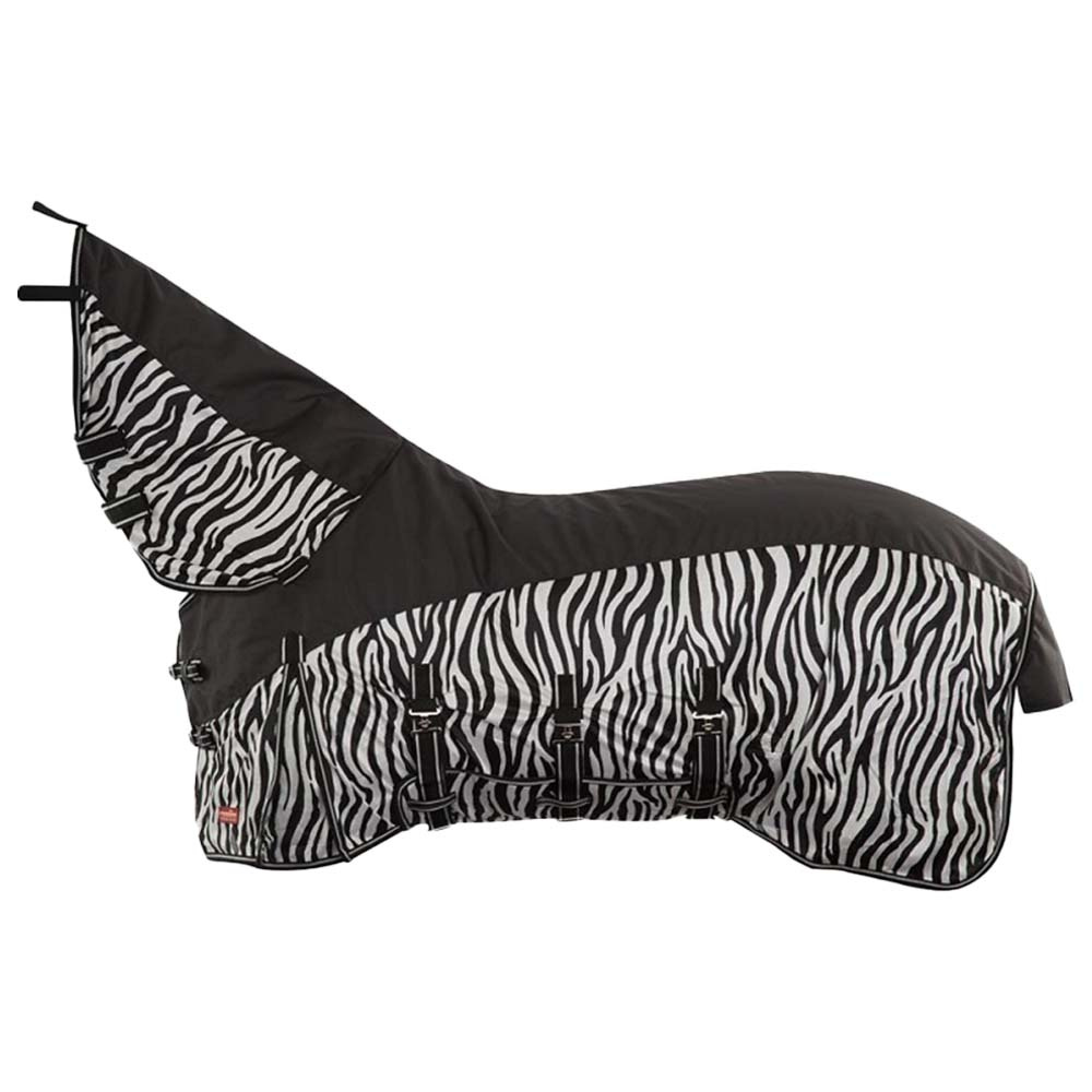 Regen- & Vliegendecken met Hals Zebra 3 in 1 Zwart/Wit