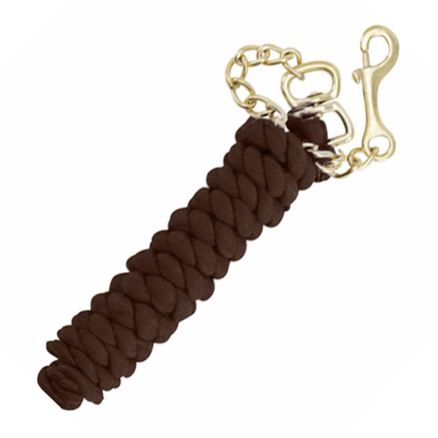 Halstertouw met Ketting HG Bruin