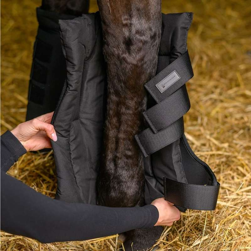 Inleggers voor stalbeschermers Anatomical 2-pack Zwart