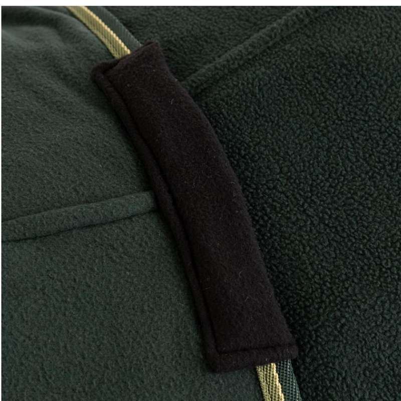 Fleecedeke Basic Donkergroen