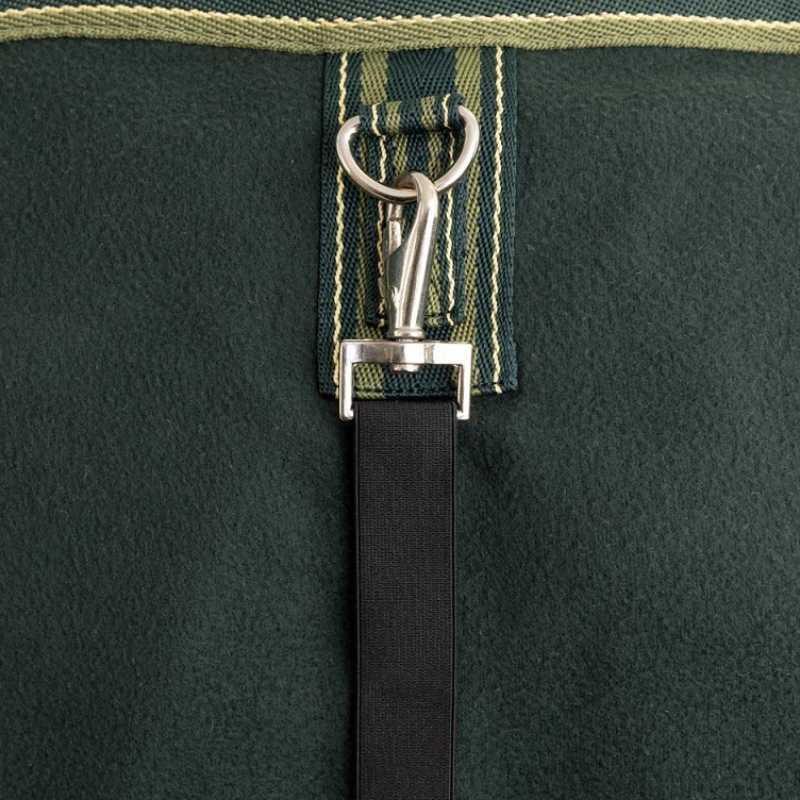 Fleecedeke Basic Donkergroen