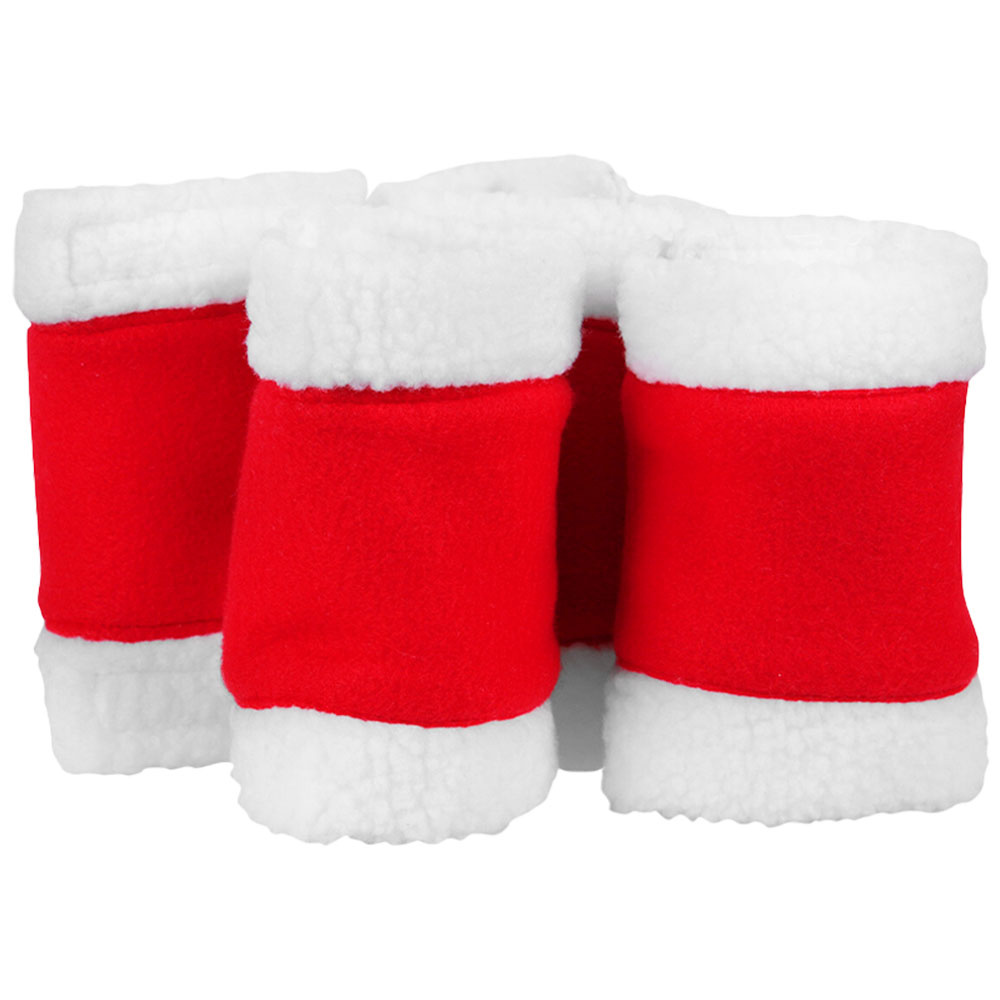 Beenbeschermers Christmas Rood/Wit