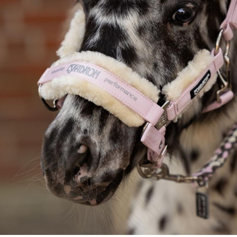 Halster Fauxfur Double Pin Roze