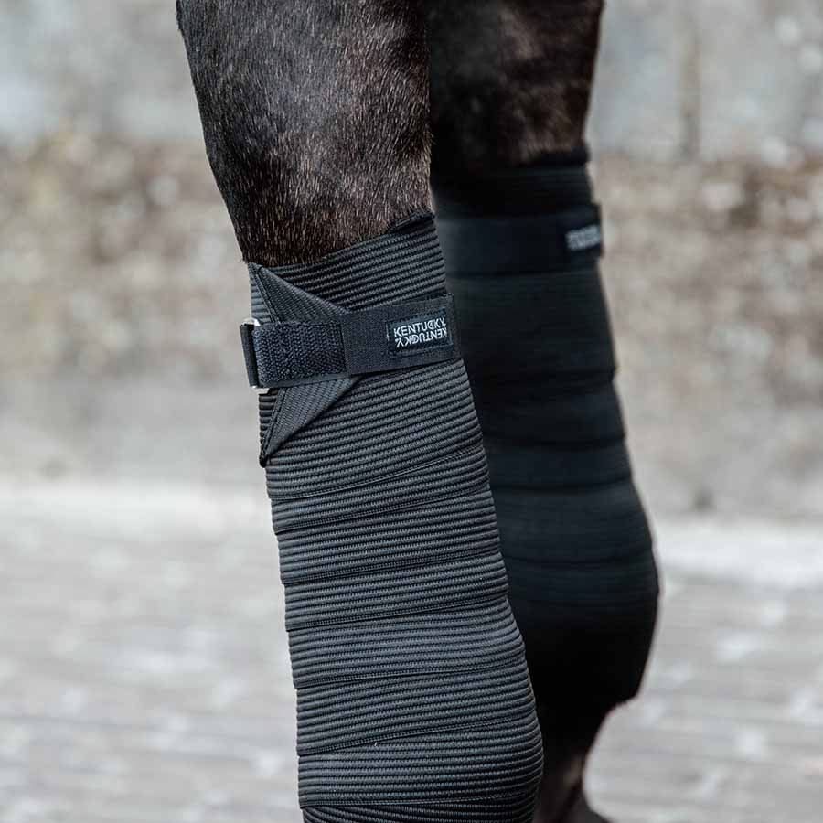 Bandages Polar Fleece & Elastic Zwart