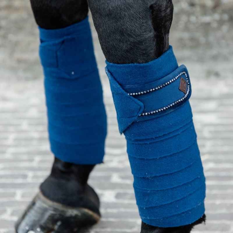 Fleecebandages Polar Velvet Pearls Marineblauw