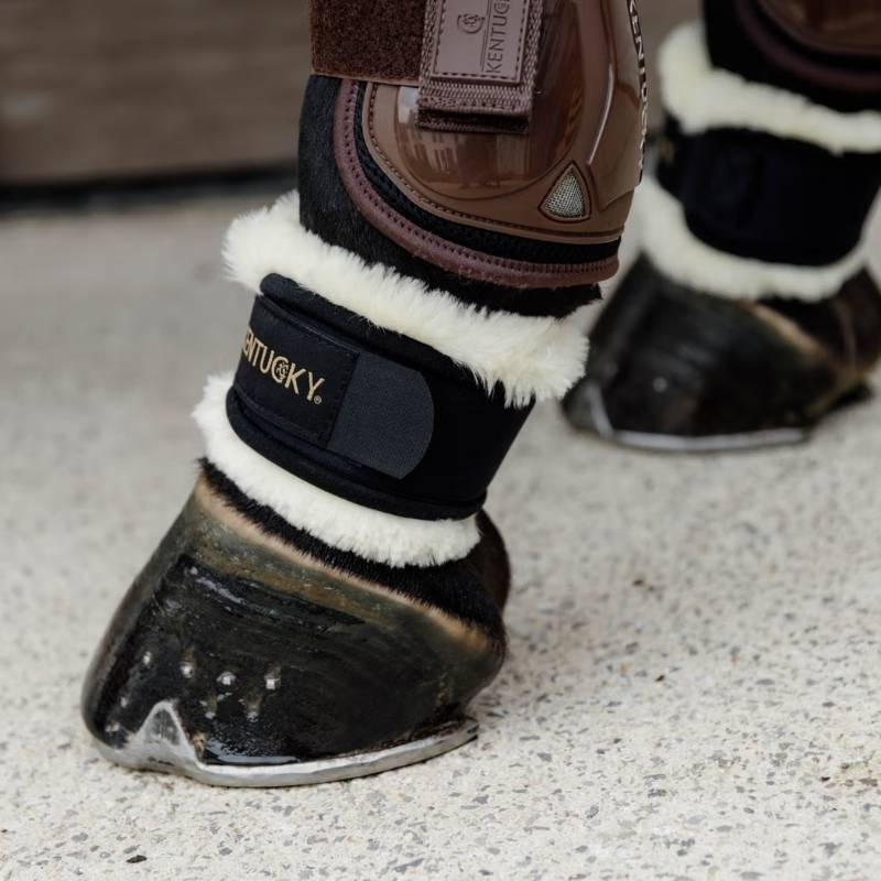Kootbeschermers Sheepskin Zwart OneSize