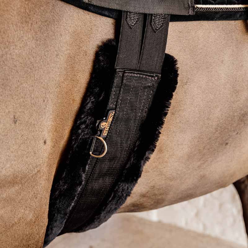 Zadelgordel Sheepskin Zwart/Zwart