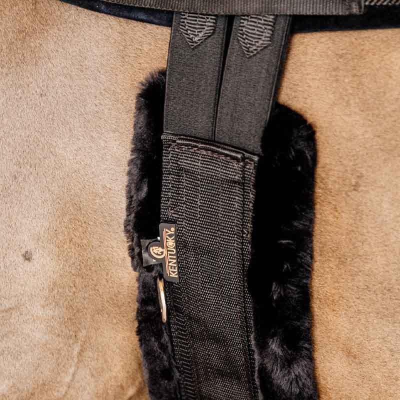 Zadelgordel Sheepskin Zwart/Zwart