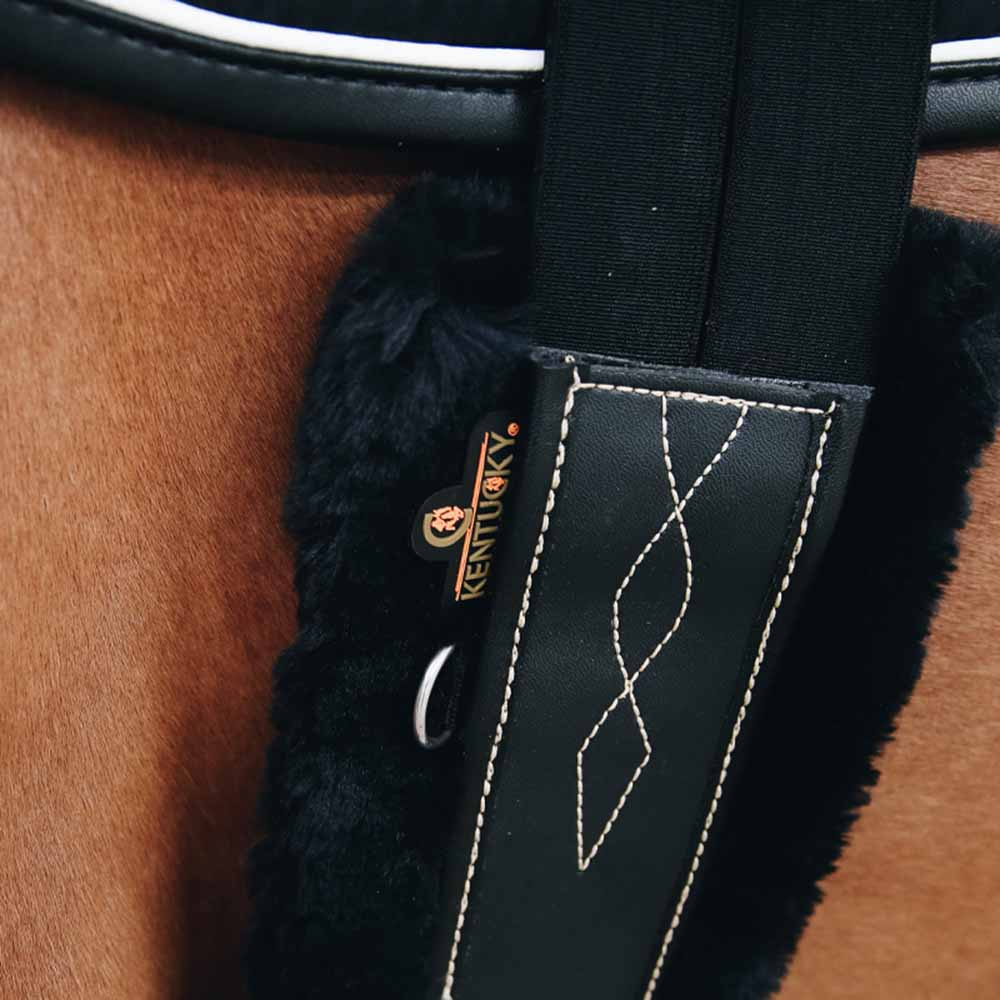 Zadelgordelbescherming Magplatta Sheepskin Zwart