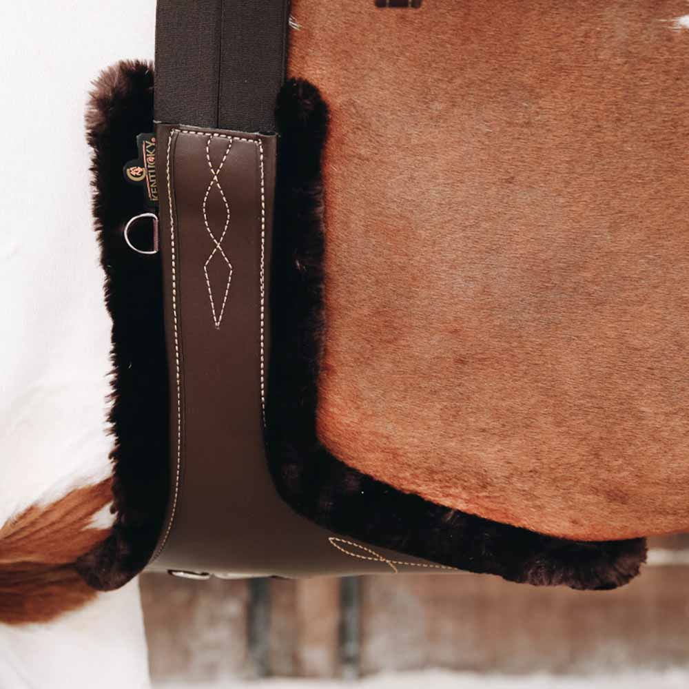 Zadelgordelbescherming Magplatta Sheepskin Bruin