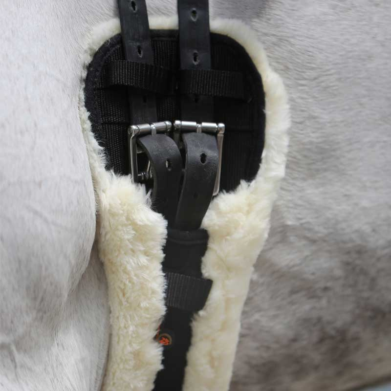 Dressuur Singel Sheepskin Zwart