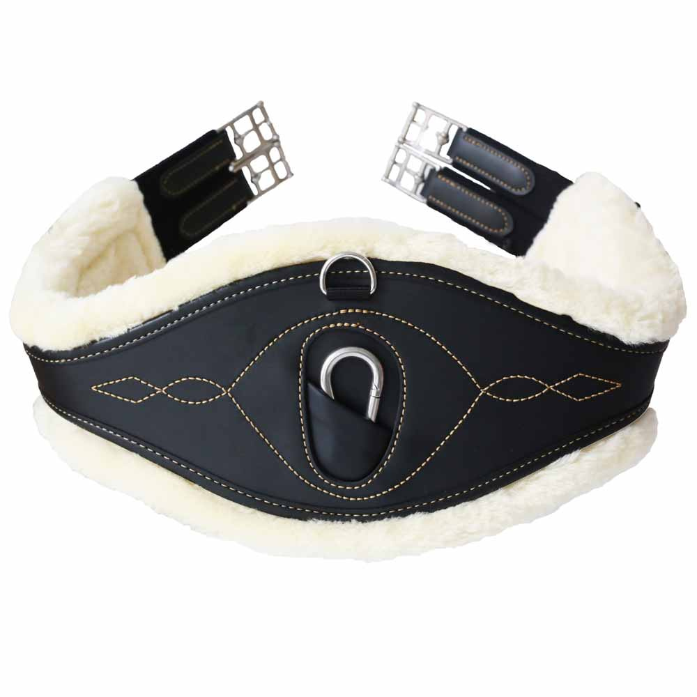 Anatomische Singel Sheepskin Zwart