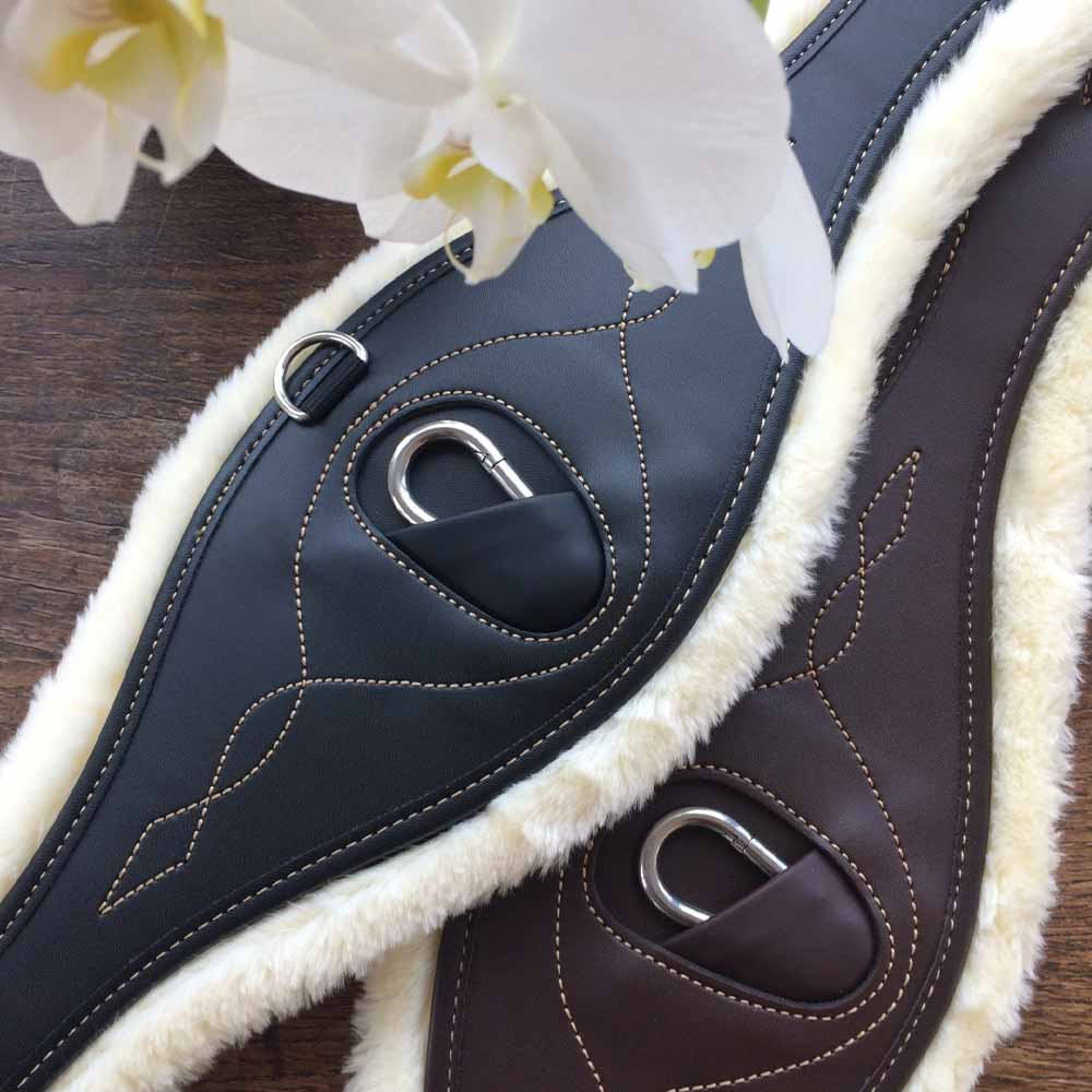 Anatomische Singel Sheepskin Zwart