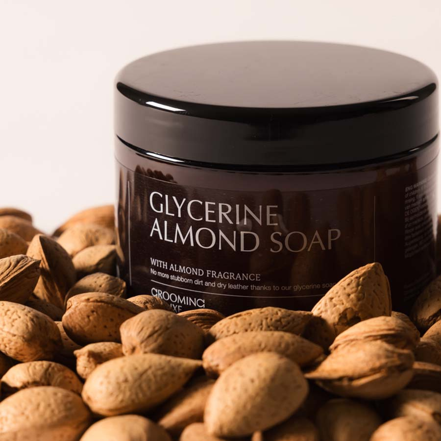 Leerzeep Glycerine Almond 450ml