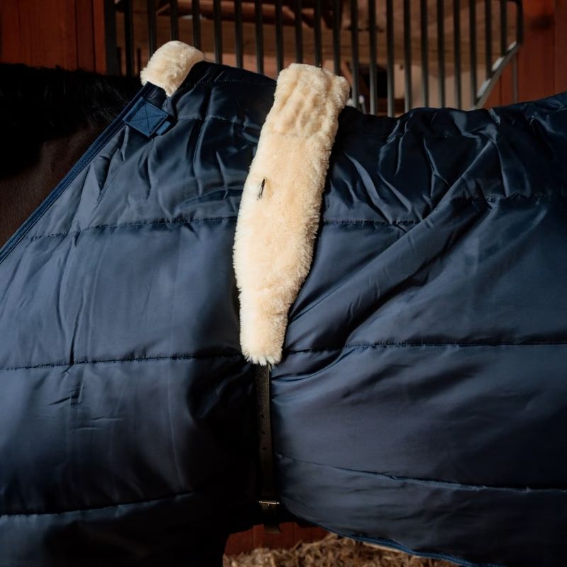 Dekensingel voor stapmolen Sheepskin Nylon Zwart