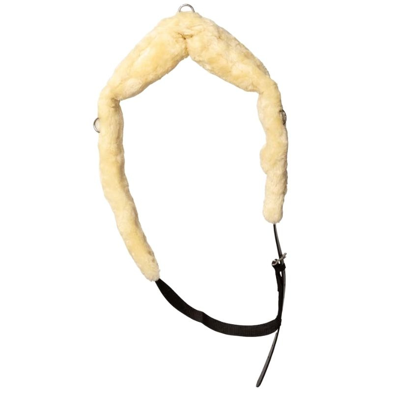 Dekensingel voor stapmolen Sheepskin Nylon Zwart