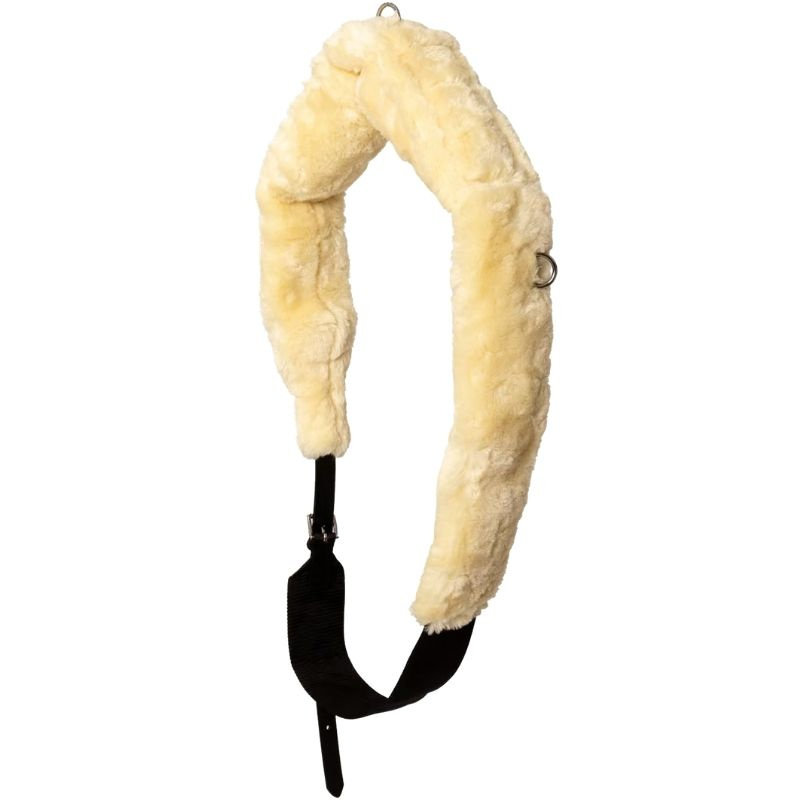 Dekensingel voor stapmolen Sheepskin Nylon Zwart