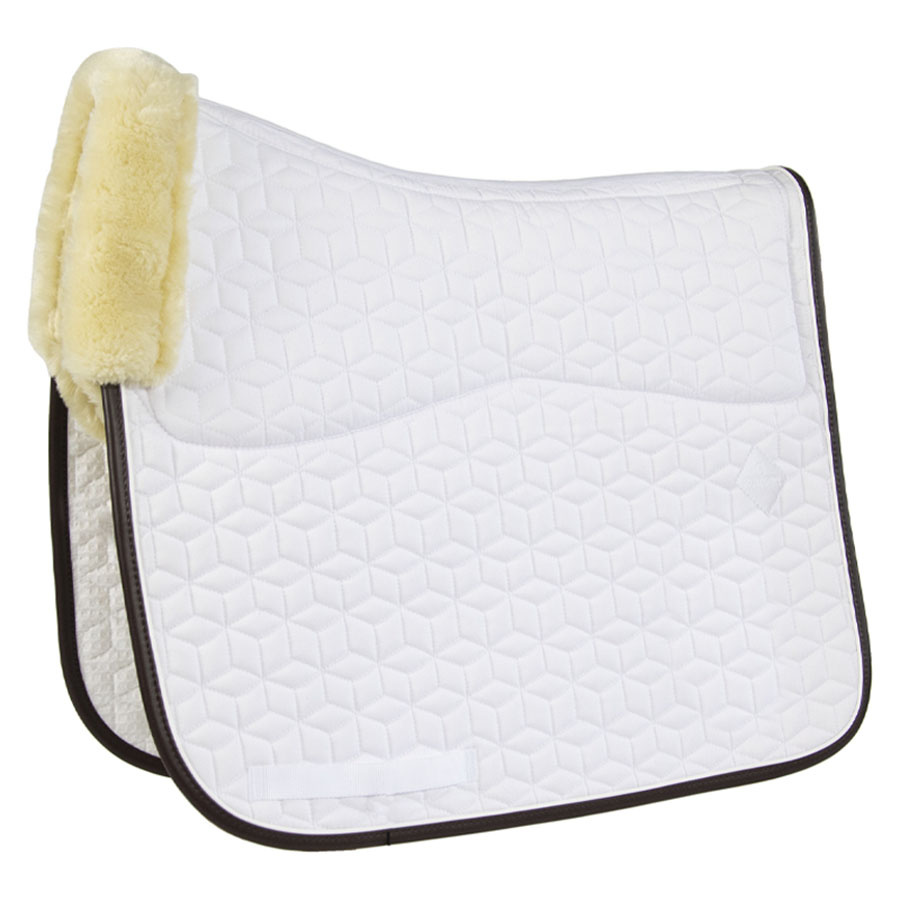 Dressuurzadeldekje Skin Friendly Wit