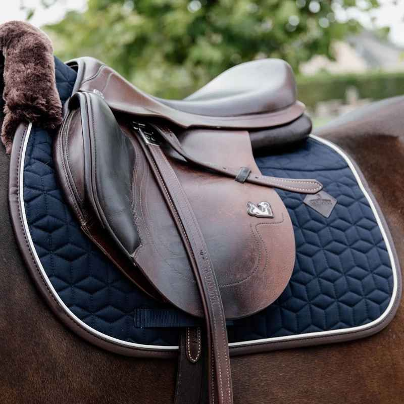 Springzadeldekje Jumping Star Navy